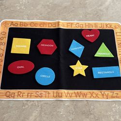 Felt shapes collection – students, teachers, classrooms