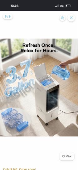 Portable Evaporative Air Cooler 3.7 Gallon