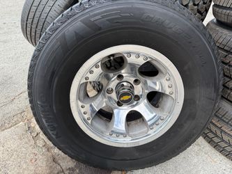 15x8.5 4 wheels & tires. 5x127 / 5x5 bolt pattern