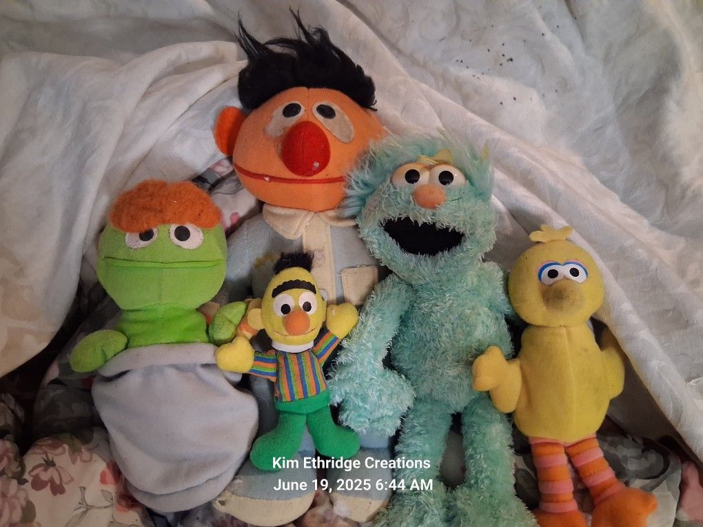 Sesame Street Character Vintage Plushys
