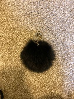 Michael kors puff ball keychain