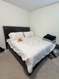 King bed and mattress