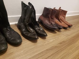 Men's 11.5 -12 Size , HIGH END , LEATHER BOOTS