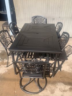 Beautiful Nice Metal Patio Furniture Hampton Bay For Sale