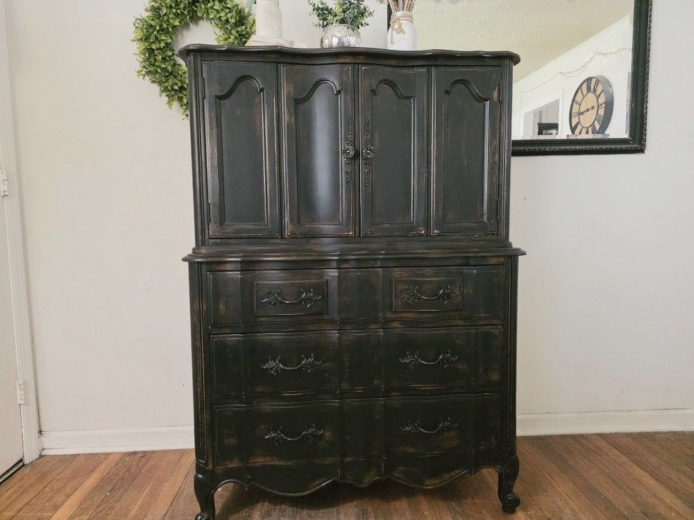 French Country Tall Dresser