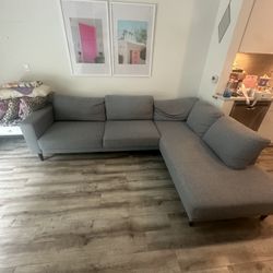 Kasala Gray Sectional Couch