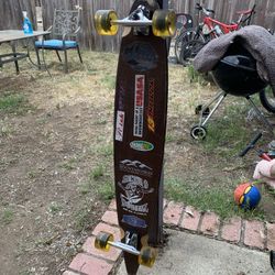 Long 4 Footer Rare Original Sector 9 Downhill Longboard Skateboard New Wheels And Trucks