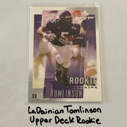 LaDainian Tomlinson San Diego Chargers Hall of Fame RB Upper Deck Rookie Card. 