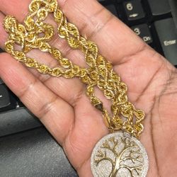 Rope Chain  and Charm