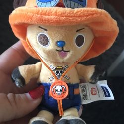 Chopper Ace Outfit Plush Keychain 