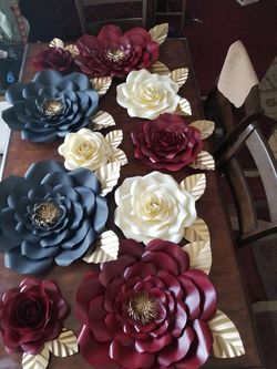 Paper flowers and paper roses