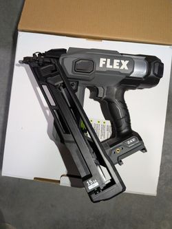 Flex 24 Volt 15 Gauge Angled Finish Nailer 
