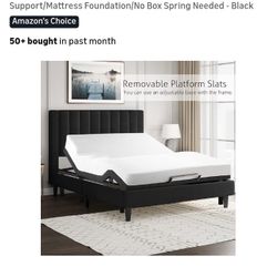 Velvet Black Bed
