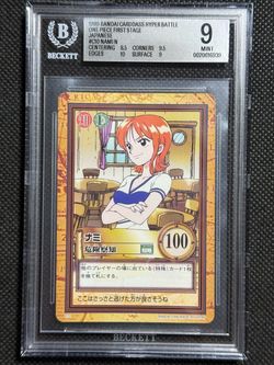 1999 ONE PIECE CARDDASS HYPER BATTLE FIRST STAGE C10 NAMI BGS 9 MINT VINTAGE
