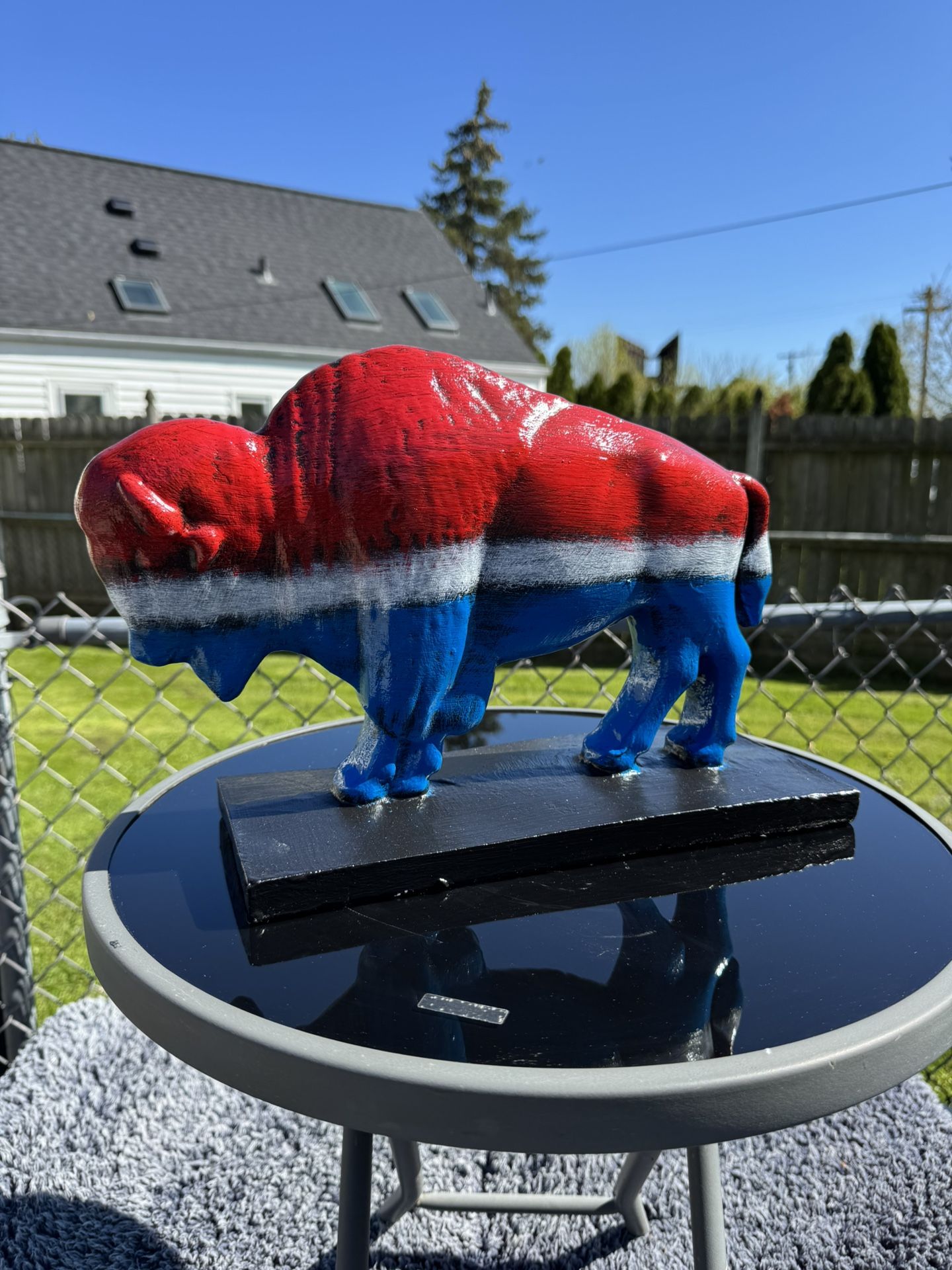 Red White And Blue Statue