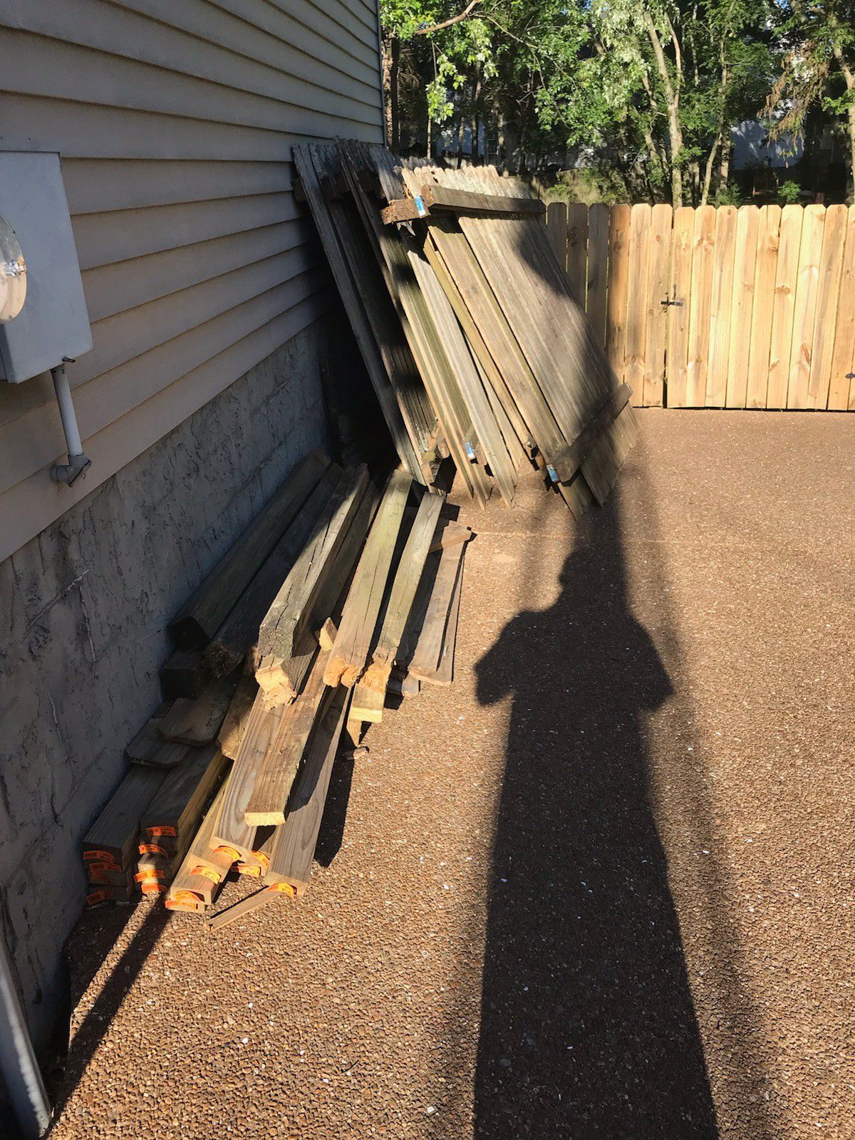 FREE - Used Privacy Fence Lumber