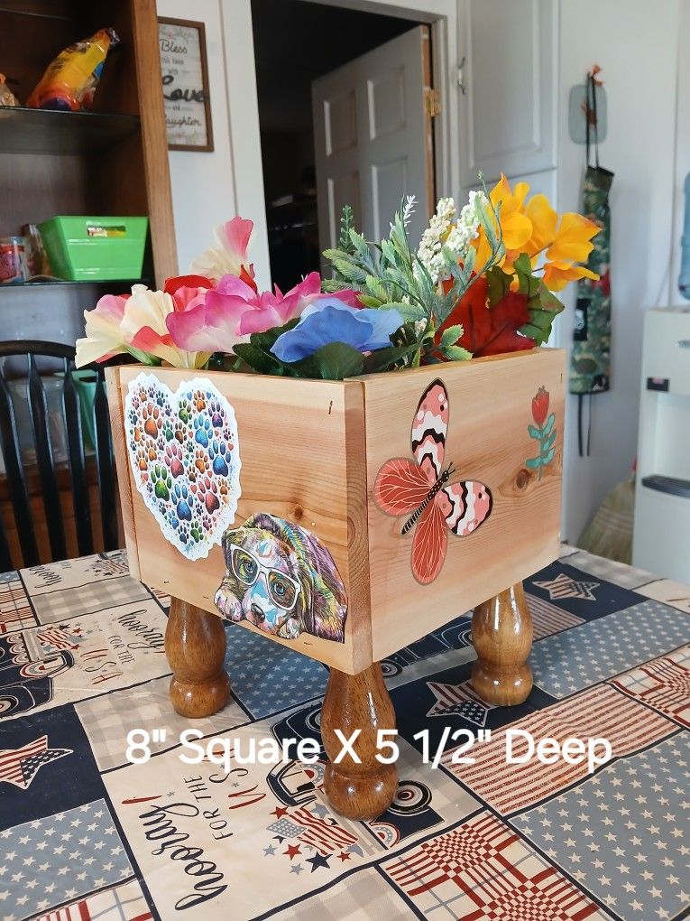 Dog Lovers Custom Flower Planter Box