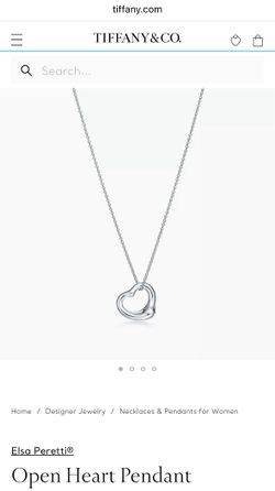 TIFFANY & CO. Elsa Peretti Open Heart Pendant