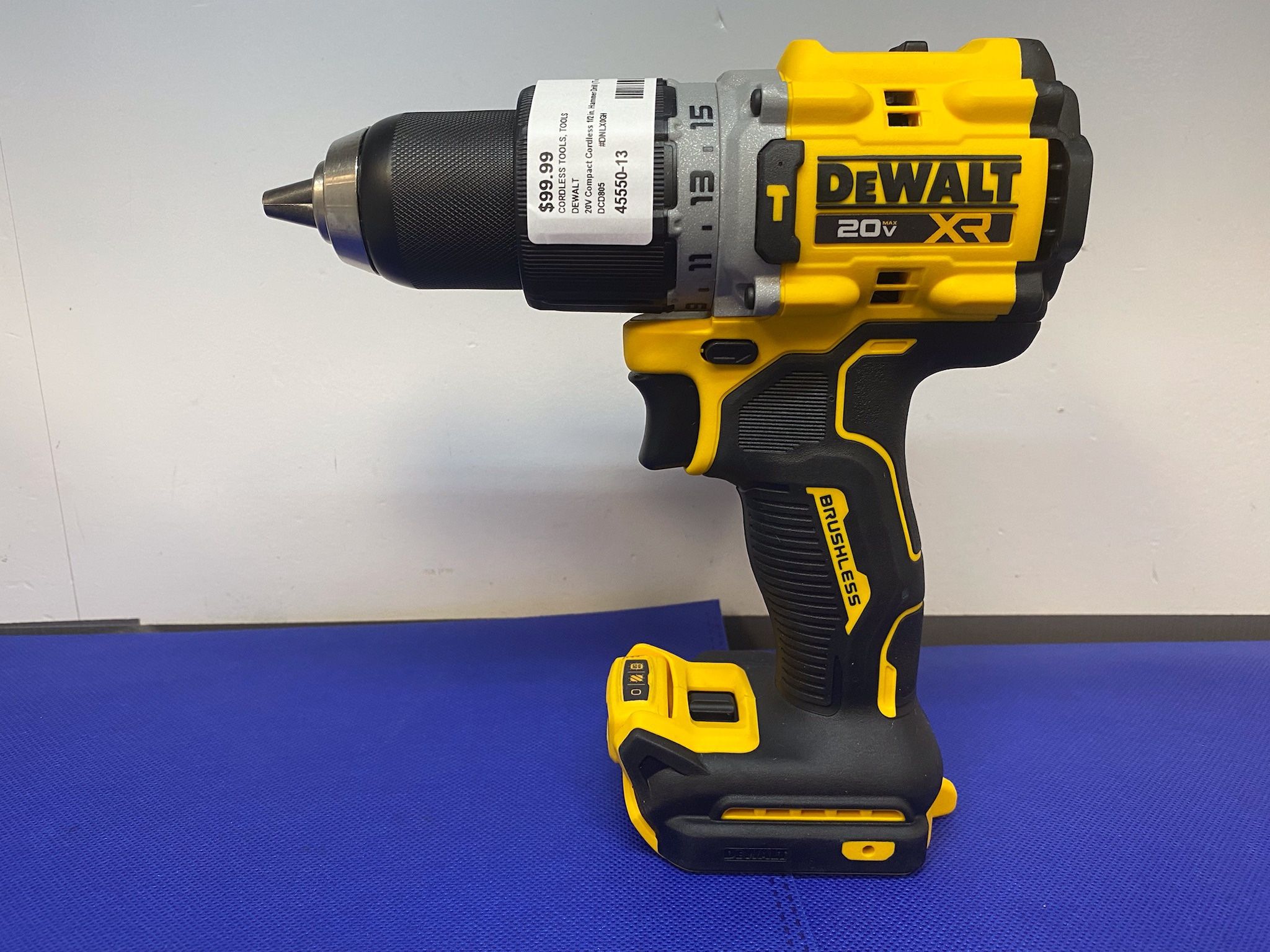 DEWALT DCD805 20V Compact Cordless 1/2" Hammer Drill (Tool Only)
