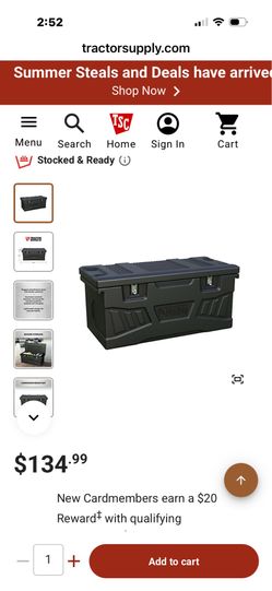 Tractor Supply Like New Locking Tool Box