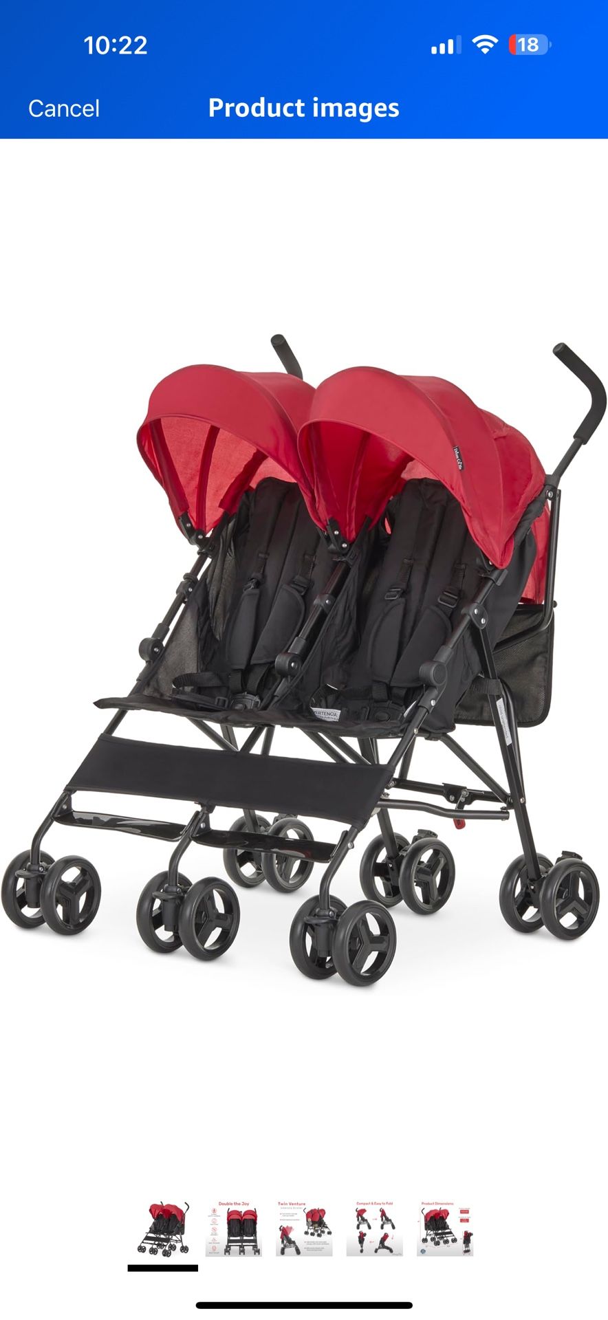 Side By Side Double Stroller