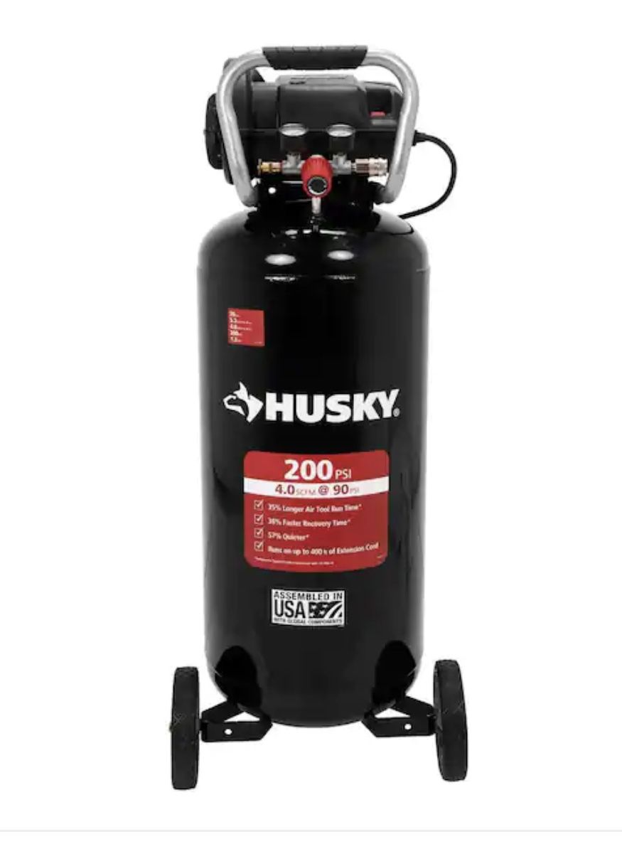 20 Gal. 200 PSI Oil Free Portable Vertical Electric Air Compressor