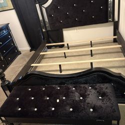 King Size Bed Frame & Bench 