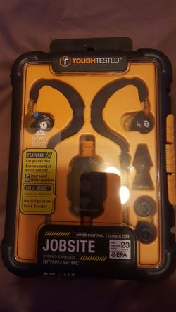 Jobsite stereo earbuds
