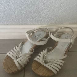 Women’s White Wedge Sandals