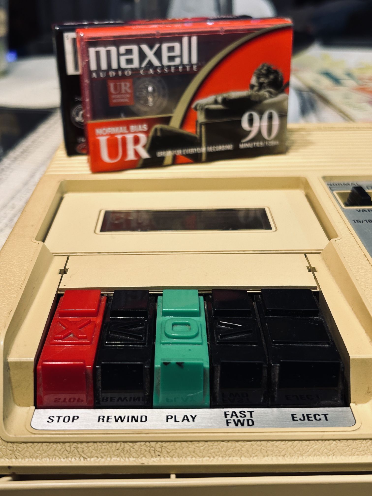 Library Congress C-1 Cassette Player for Blind Handicap TESTED WORKS C1 VINTAGE