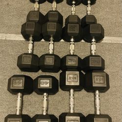 Rubber Dumbbells In Great Condition!
