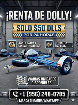 Tow Dollys en RENTA!