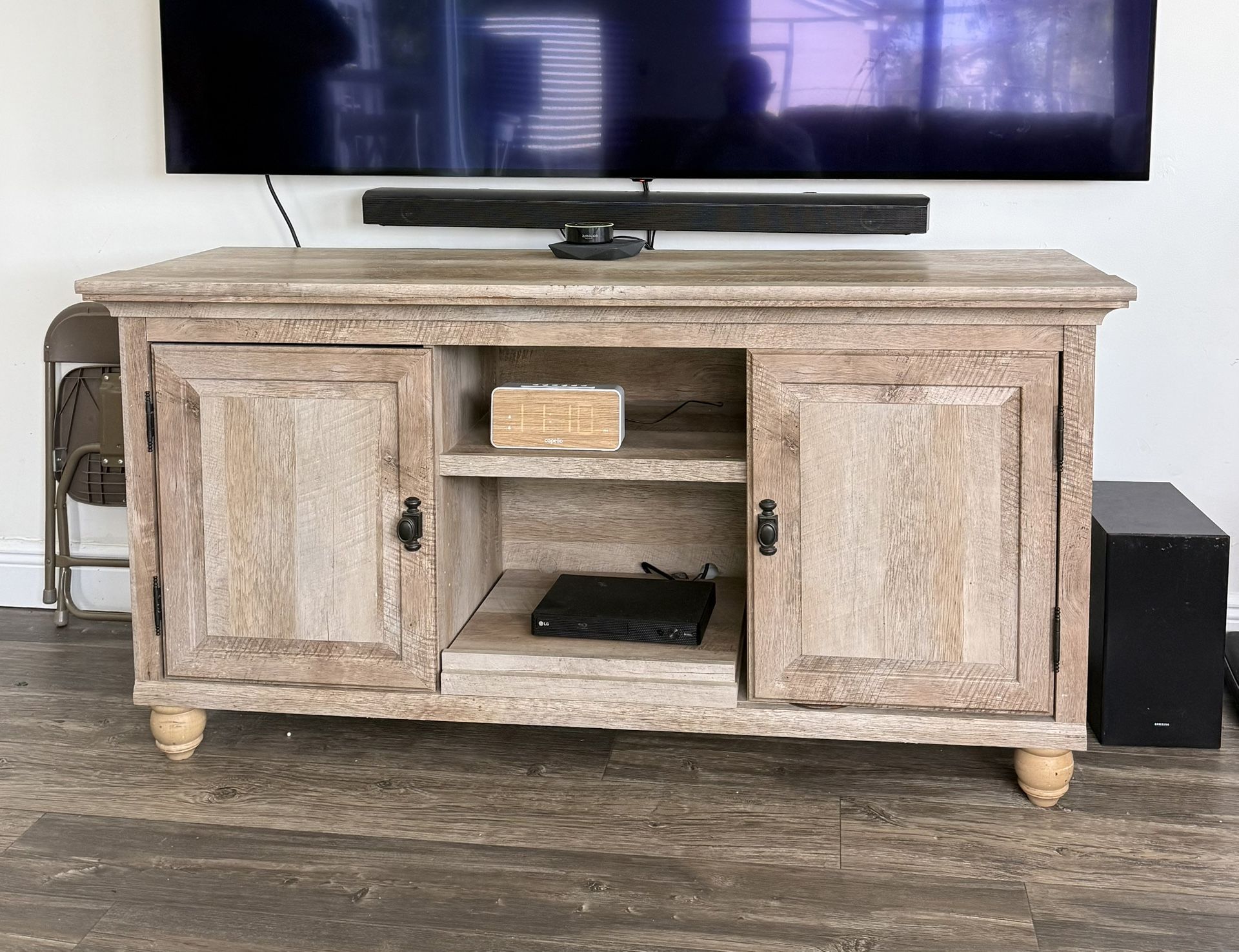 TV Stand w/Storage and Shelves