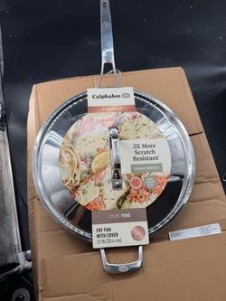 Calphalon Premier Ceramic Nonstick 12" Frying Pan With Lid