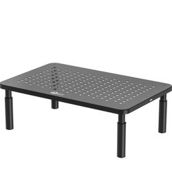 Computer Monitor Stand for Desk, Adjustable Laptop Riser, Desk Monitor Stand Underneath Storage for Office, Home, School Supplies (STT003), 1 Pack, Bl
