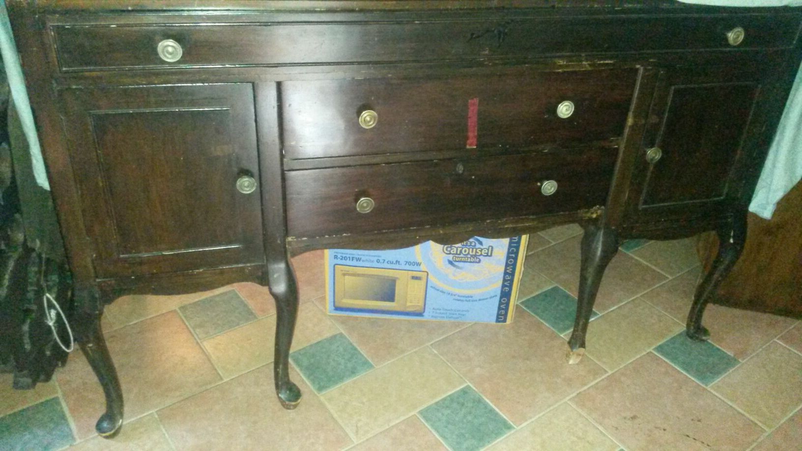 Gorgeous solid cherry wood antique dresser