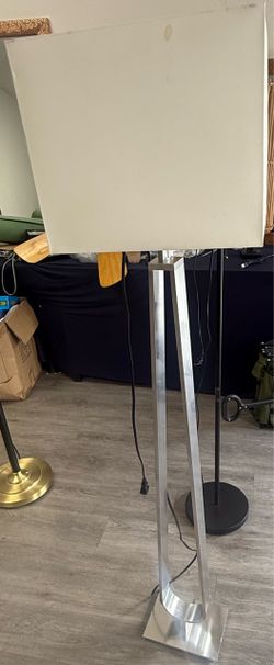 Modern Floor Lamp with Square Shade