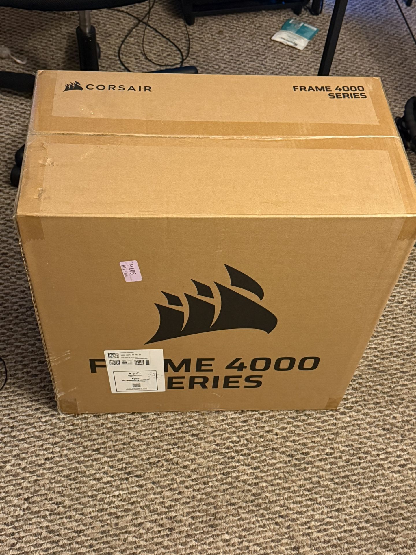 Black Corsair PC case