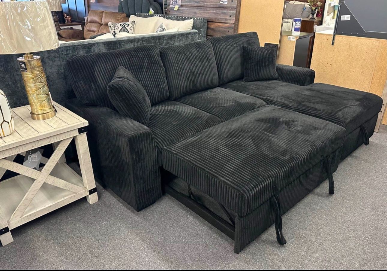 Black Sofa Sectional Sleeper