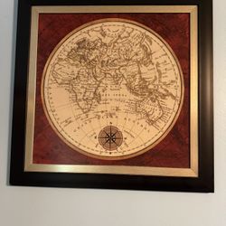 Beautiful Framed Map 