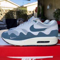 Nike Air Max 1 Patta Noise Aqua Size 7.5