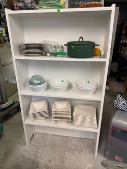 White shelf, (items not included)