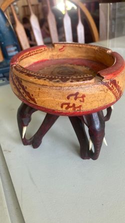 Hand carved African ashtray