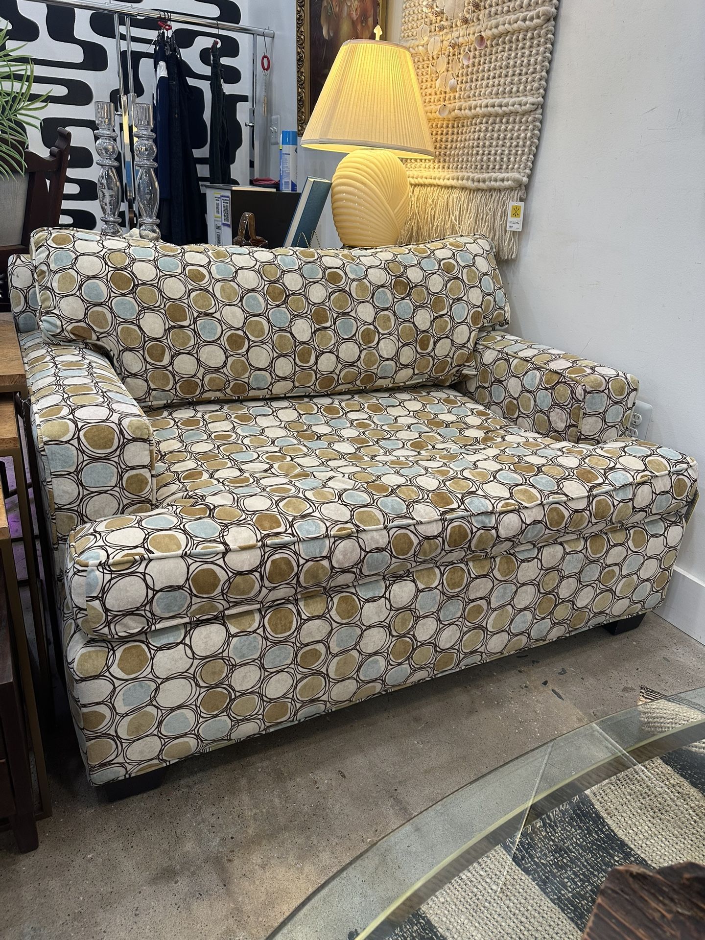 Mitchell Gold + Bob Williams Velvet Circle Oversized Chair (SKU CULLZ8)