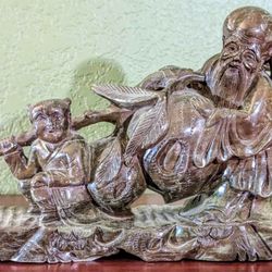 Antique Chinese Boxwood Figurine 