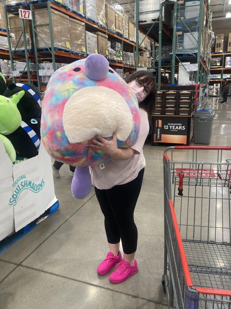 Giant Tie Dye Squishmallow Platypus