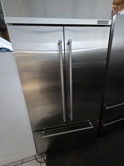 42" KITCHENAID BUILT IN STAINLESS STEEL REFRIGERATOR 