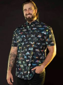 Batman shirt 3XL button up