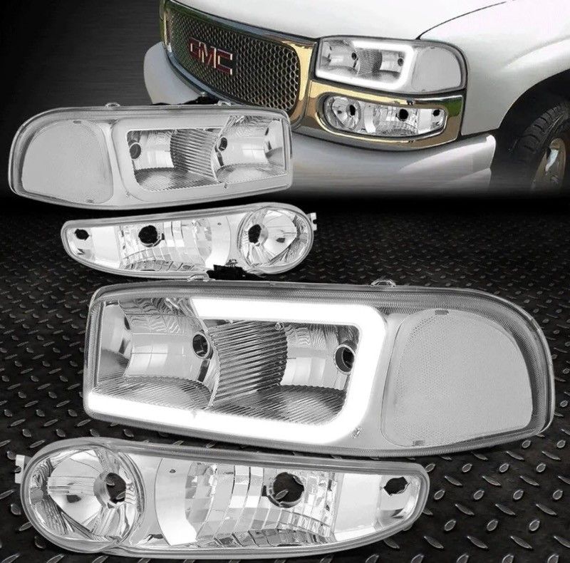 01-06 Gmc Denali Headlights Led/Drl