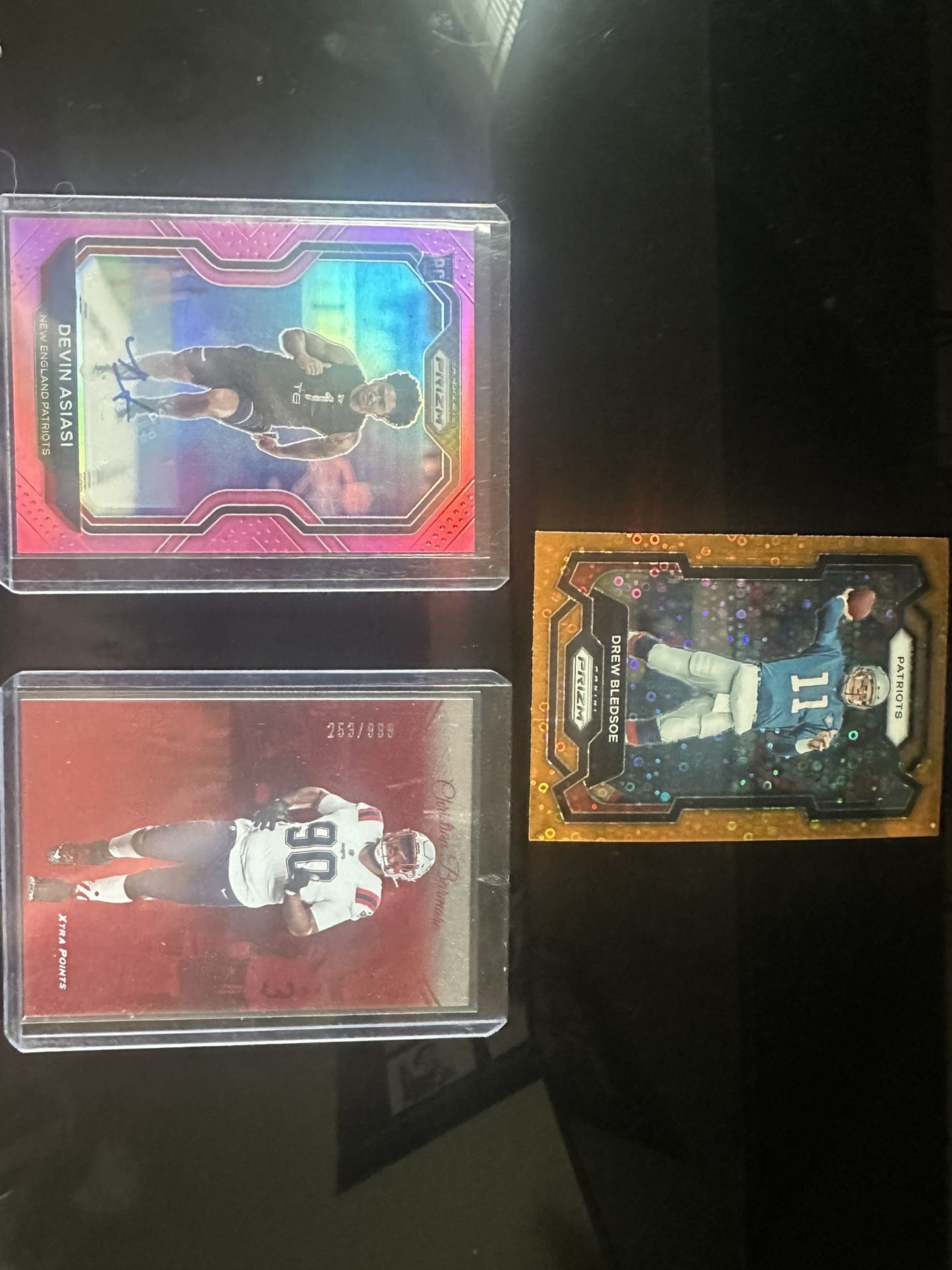 New England Patriots Card Lot Of 3 Cards